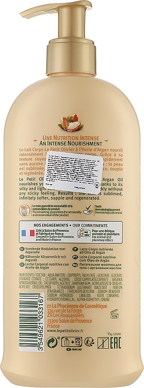 Körperlotion - Le Petit Olivier Nourishing Body Lotion with Argan Oil — Bild N2