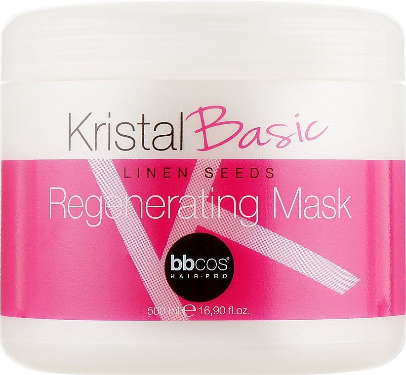 Regenerierende Haarmaske - BBcos Kristal Basic Linen Seeds Regenerating Mask — Bild N1
