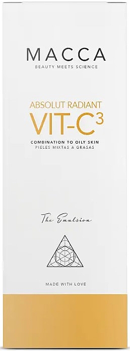 Aufhellende Gesichtsemulsion für Mischhaut und fettige Haut - Macca Absolut Radiant Vit-C Emulsion Combination To Oily Skin — Bild N2