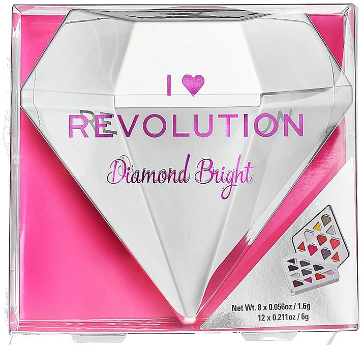 Lidschattenpalette mit 20 Farben - I Heart Revolution Diamond Bright Palette — Bild N2