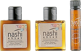 Düfte, Parfümerie und Kosmetik Reiseset - Nashi Argan (shm/30ml + cond/30ml + oil/5ml)