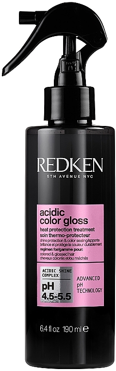 Hitzeschutzspray zum Schutz der Farbe und des Glanzes von coloriertem Haar - Redken Acidic Color Gloss Heat Protection Treatment — Bild N1