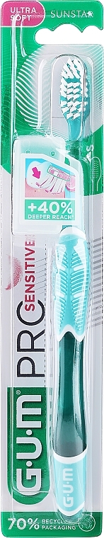 Zahnbürste grün - Sunstar Gum Pro Sensitive Toothbrush Ultra Soft — Bild N2