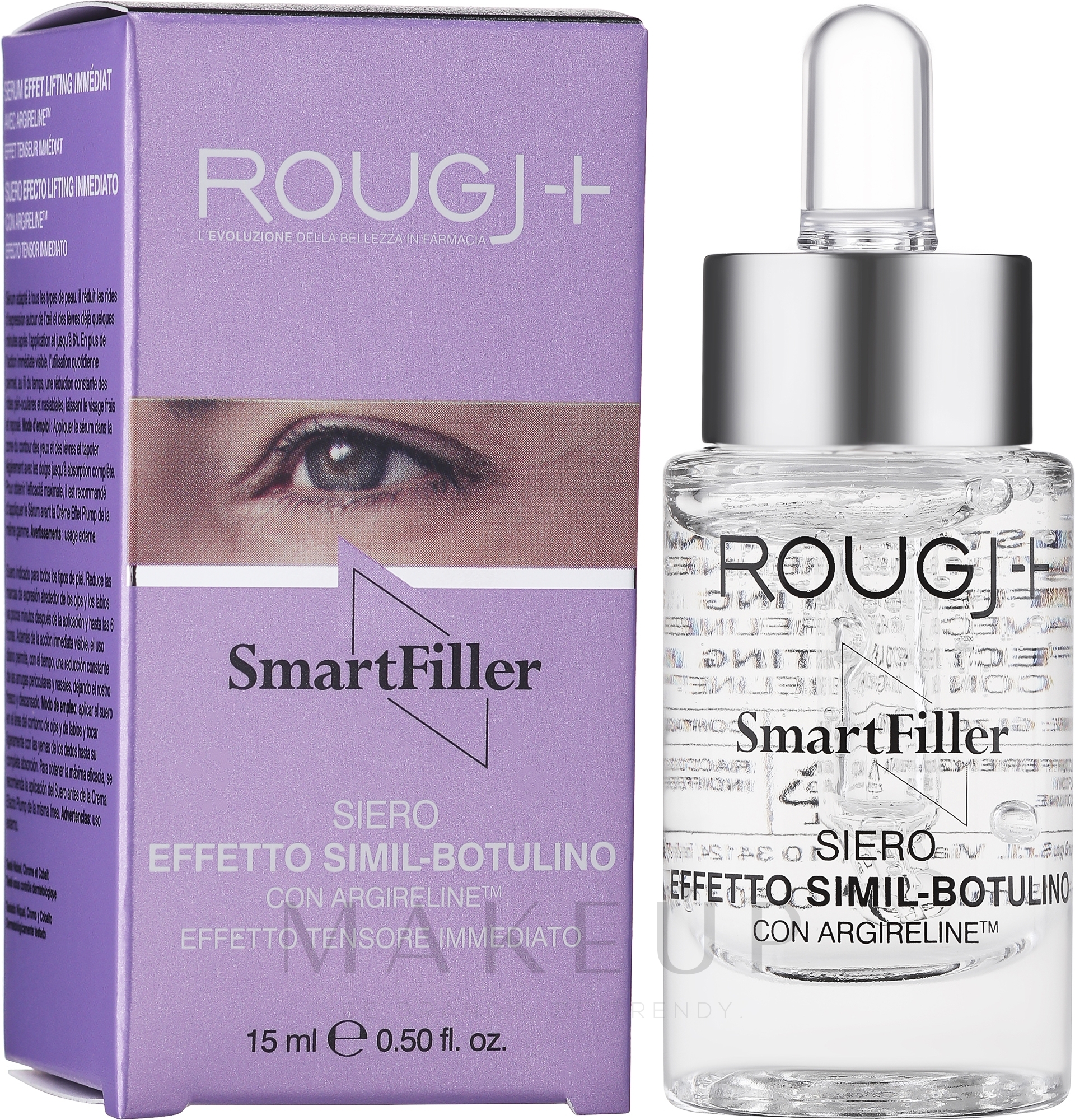 Augenserum gegen Falten - Rougj+ Smart Filler Siero — Bild 15 ml