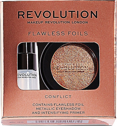 Augenpflegeset (Lidschatten 2g + Augenprimer 2ml) - Makeup Revolution Flawless Foils — Bild N1