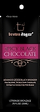 Düfte, Parfümerie und Kosmetik Bräunungscreme mit dunklen Bronzern und Extratingles - Brown Sugar Spicy Black Chocolate 200X (Probe)