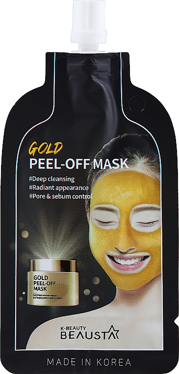 Peel-Off Maske für das Gesicht mit Goldpartikeln - Beausta Gold Peel Off Mask — Bild N1