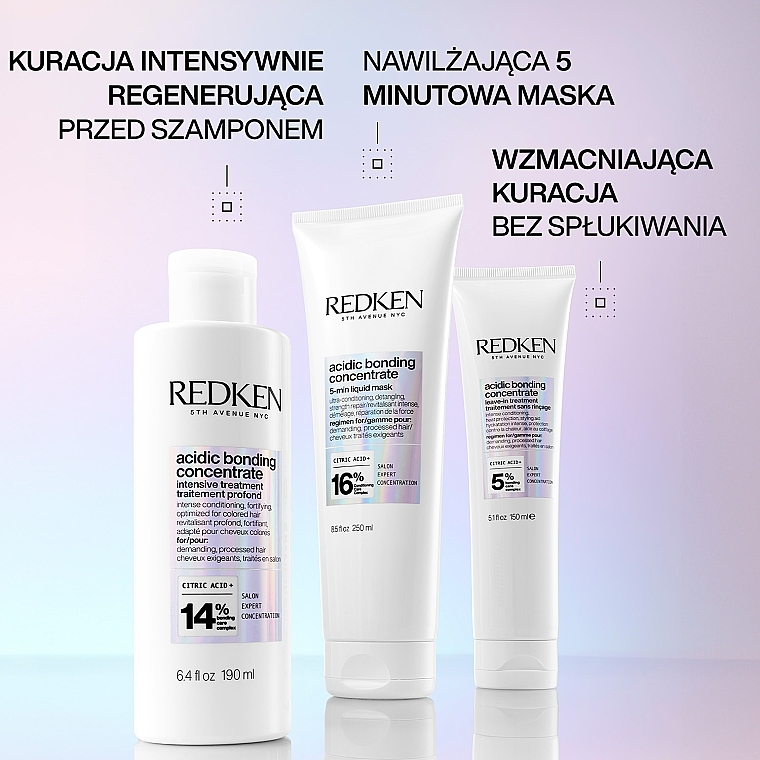 Hitzeschutzcreme für die intensive Pflege von chemisch geschädigtem Haar - Redken Acidic Bonding Concentrate Leave-in Treatment — Bild N5