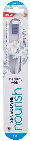 Zahnbürste weich hellblau - Sensodyne Nourish Healthy White Soft Toothbrush — Bild N1