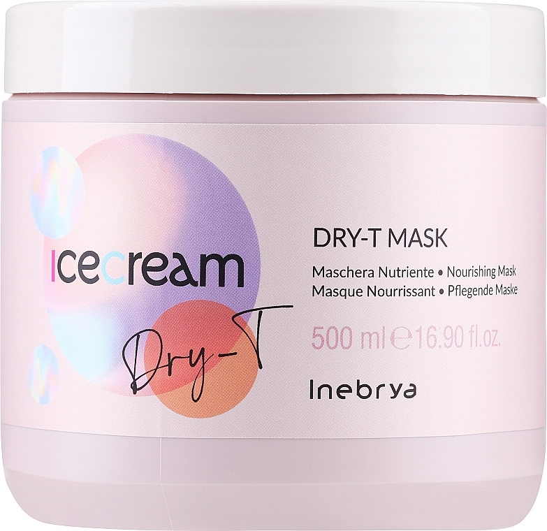 Maske für trockenes, krauses und geschädigtes Haar - Inebrya Ice Cream Dry-T Mask — Bild N1