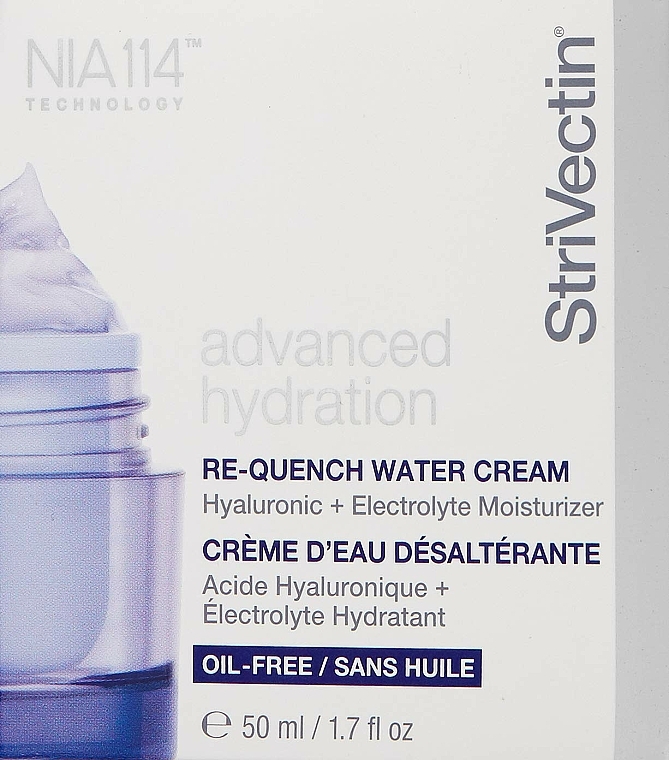 Feuchtigkeitsspendende Gesichtscreme mit Hyaluronsäure - StriVectin Advanced Hydration Re-Quench Water Cream Hyaluronic + Electrolyte Moisturizer — Bild N2