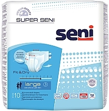 Windeln für Erwachsene 100-150 cm 10 St. - Seni Super Seni Large 3 Fit & Dry  — Bild N1