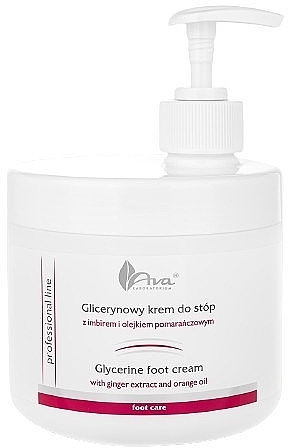Glyzerin-Fußcreme mit Ingwer und Orangenöl - Ava Laboratorium Professional Line Glycerine Foot Cream — Bild N1
