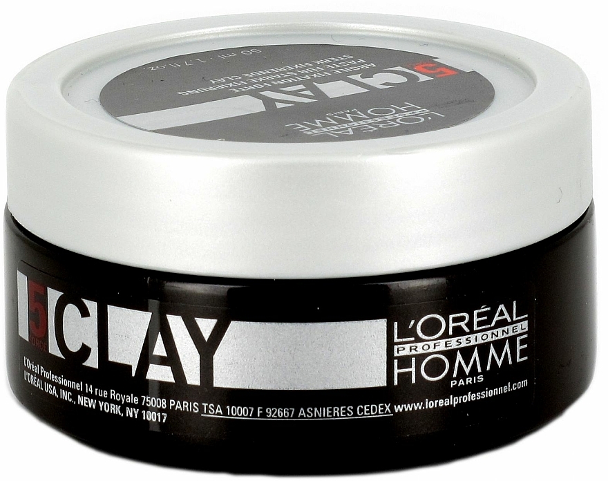 Mattierende Haarpaste starker Halt - L'Oreal Professionnel Clay Argile Fixation Forte 5