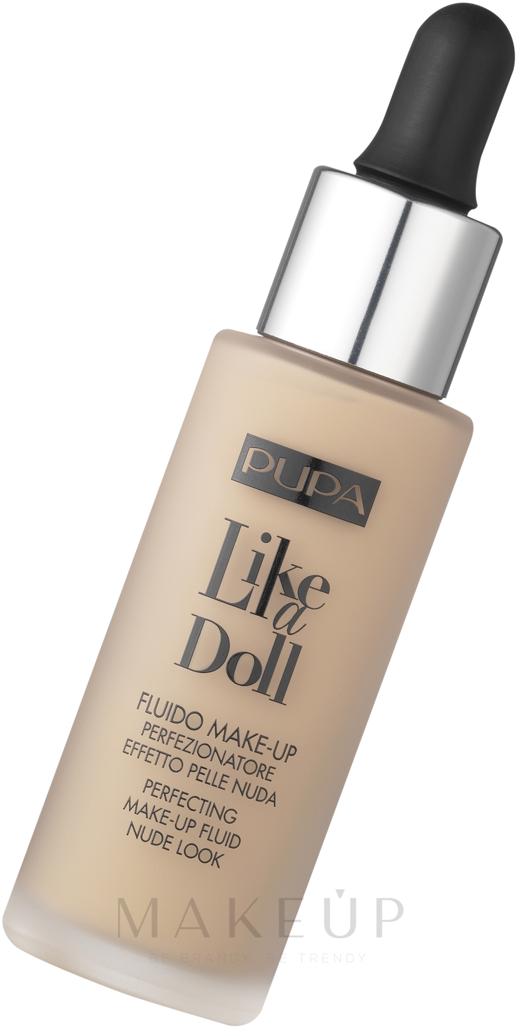 Foundation Fluid - Pupa Like a Doll Perfecting Make-up Fluid Nude Look — Bild 010 - Für sehr helle Haut