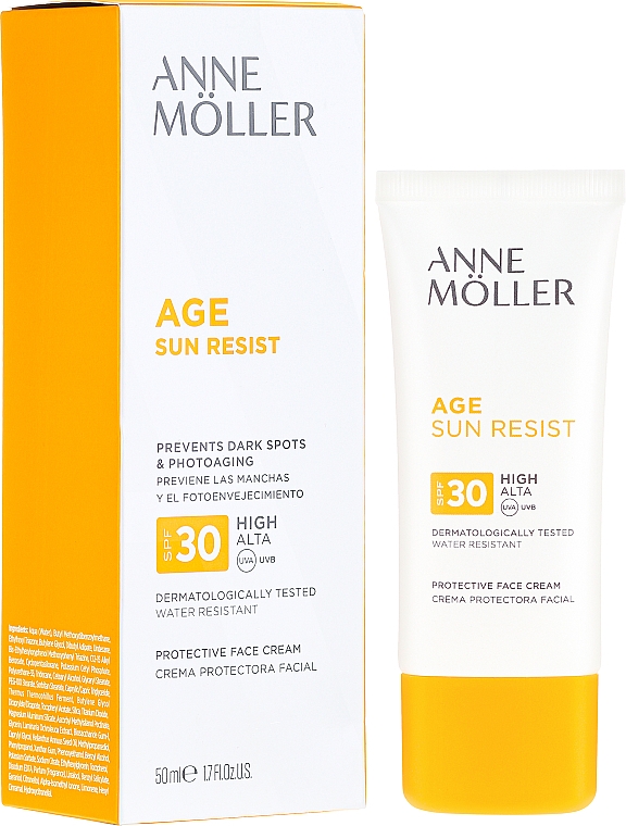 Sonnenschutzcreme für das Gesicht SPF 30 - Anne Moller Age Sun Resist Protective Face Cream SPF30 — Bild N1