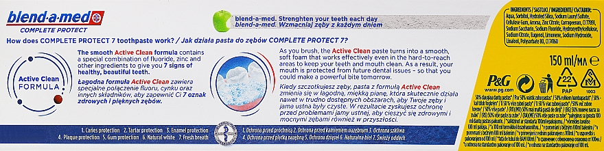 Zahnpasta Complete Protect 7 Crystal White - Blend-a-Med Complete Protect 7 Crystal White Toothpaste — Bild N5