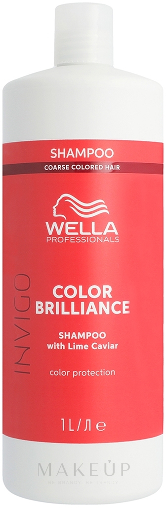 Schützendes Shampoo für kräftiges und coloriertes Haar - Wella Professionals Invigo Brilliance Coarse Hair Shampoo — Bild 1000 ml