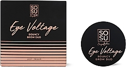 Düfte, Parfümerie und Kosmetik Augenbrauenschatten - Sosu by SJ Eye Voltage Bouncy Brow Duo Brow Shadows