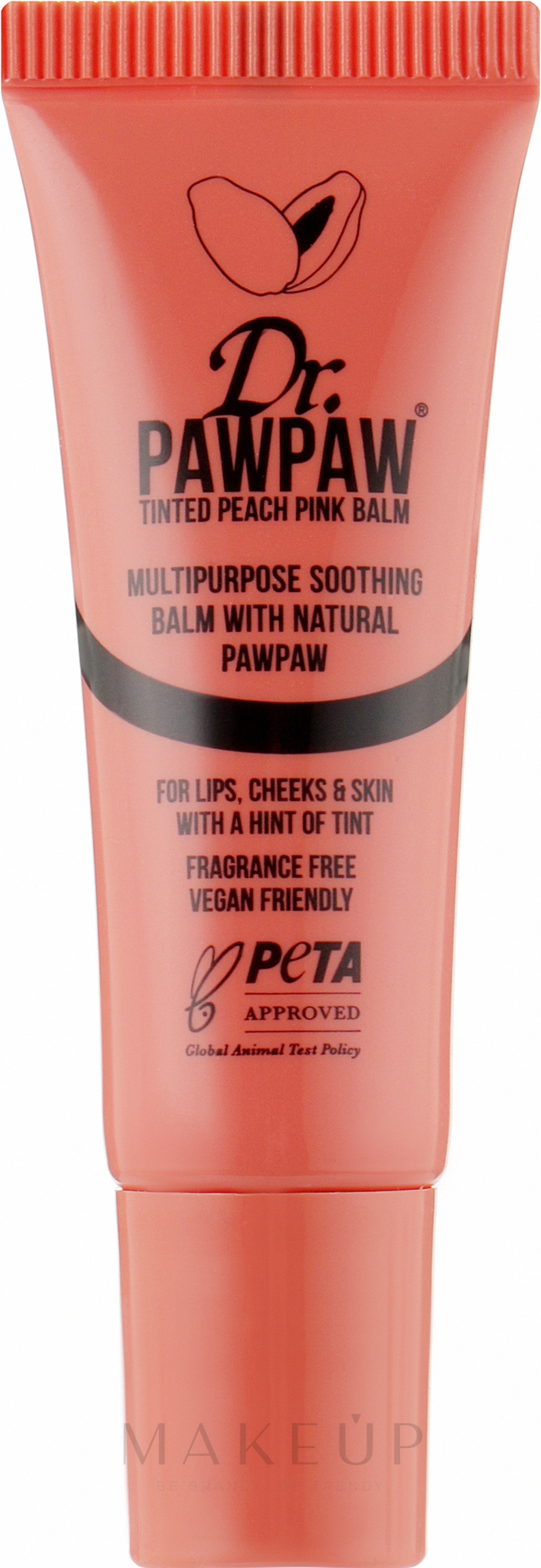 Lippenbalsam mit Pfirsichgeschmack - Dr. PAWPAW Tinted Peach Pink Balm — Bild 10 ml