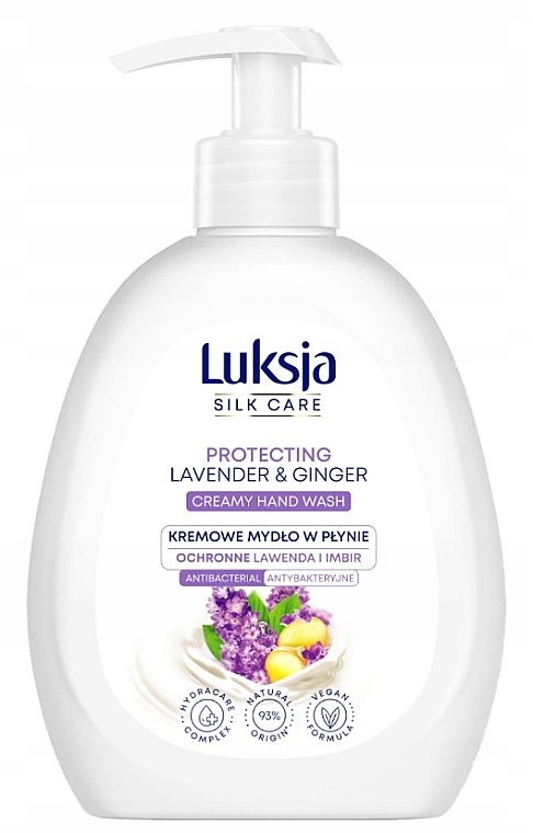 Flüssige Cremeseife Lavendel und Ingwer - Luksja Silk Care Protective Lavender & Ginger Hand Wash — Bild N1