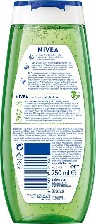 Duschgel "Lemongrass & Oil" - NIVEA Bath Care Lemongrass And Oil — Bild N2