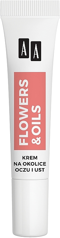 Augen- und Lippencreme mit Lifting-Effekt 65+ - AA Flowers & Oils Lifting Effect Eyes And Lip Cream — Bild N1