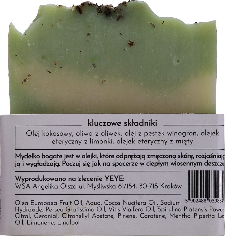 100% Naturseife "Minze und Limette" - Yeye Natural Lime and Mint Soap — Bild N3