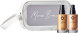 Düfte, Parfümerie und Kosmetik Körperpflegeset - Marie Brocart Solari Shimmer Travel Set (Körpergel 50ml + Körperöl 50ml + Kosmetiktasche)