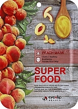 Tuchmaske für das Gesicht mit Pfirsichextrakt - Eyenlip Super Food Peach Mask — Bild N1
