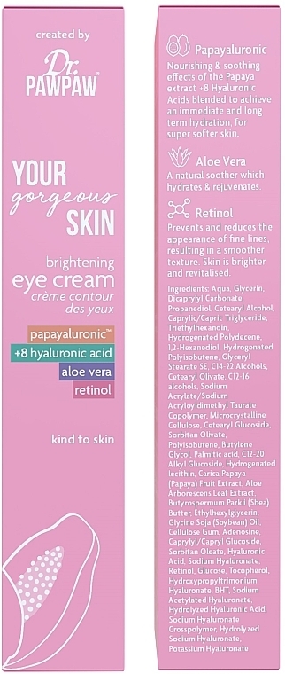 Augencreme - Dr. PAWPAW Your Gorgeous Skin Brightening Eye Cream — Bild N2