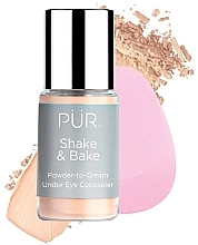 Düfte, Parfümerie und Kosmetik Augen-Concealer - Pur Shake & Bake Powder-to-Cream Under Eye Concealer