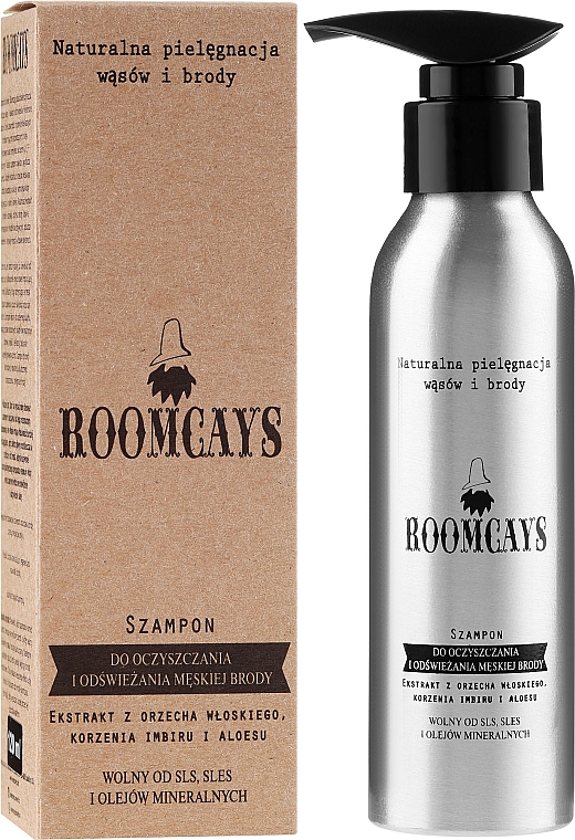 Bartpflegeshampoo mit Glycerin, Aloe Vera und Kokosnussöl - Roomcays Shampoo — Bild N1