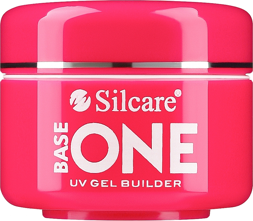 UV-Aufbaugel - Silcare Base One Clear Strawberry — Bild N1