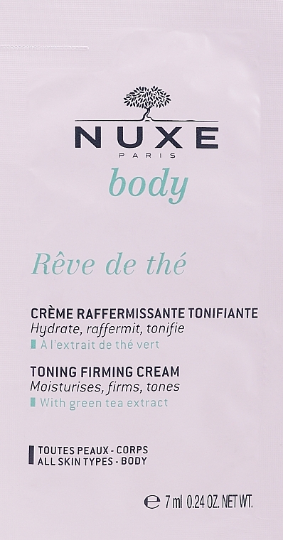 Straffende Körpercreme - Nuxe Reve De The Toning Firming Cream (Probe)  — Bild N1