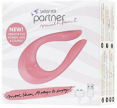 Multifunktionaler Vibrator für Frauen, Männer und Paare rosa - Satisfyer Partner Multifun 2 — Bild N3