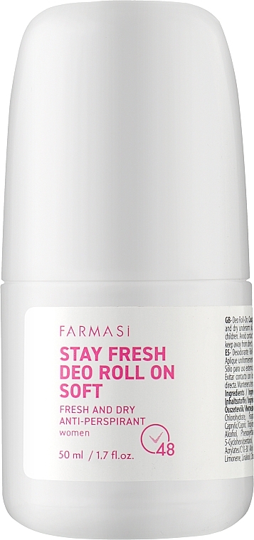 Deo Roll-on Antitranspirant - Farmasi Stay Fresh Deo Roll-on Soft — Bild N1