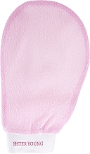 Peeling-Körperhandschuh rosa - Sister Young Exfoliating Glove Pink — Bild N1