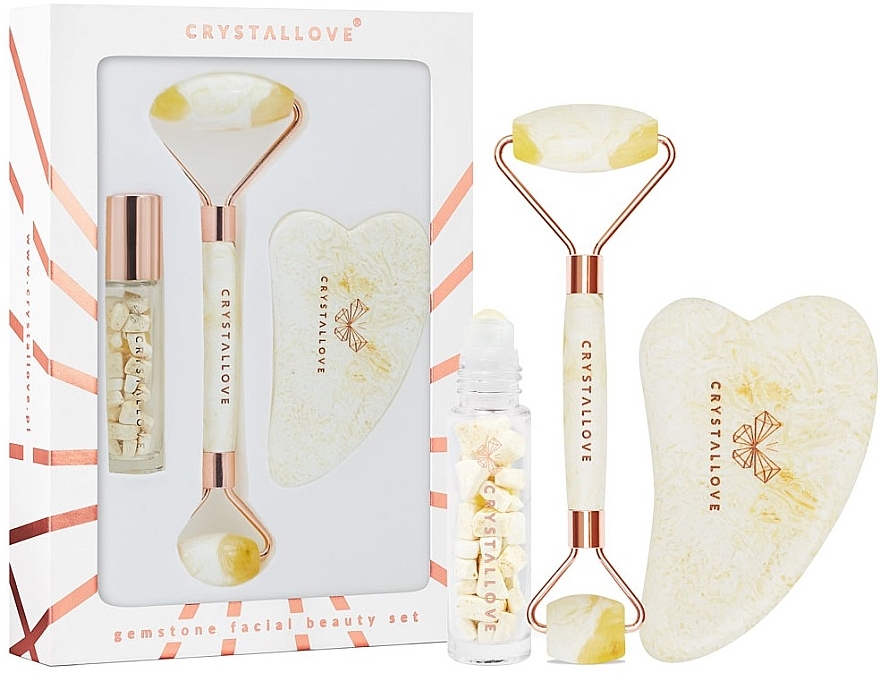 Gesichtsmassage-Set - Crystallove Milky Amber Beauty Set — Bild N1