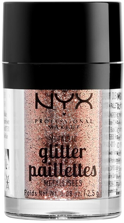 Hochpigmentierter Glitter für Augen - NYX Professional Makeup Metallic Glitter