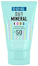 Düfte, Parfümerie und Kosmetik Sonnenschutzcreme für das Gesicht SPF 50 - Olival Sun Mineral Kids Face Cream SPF 50
