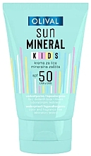 Sonnenschutzcreme für das Gesicht SPF 50 - Olival Sun Mineral Kids Face Cream SPF 50 — Bild N1