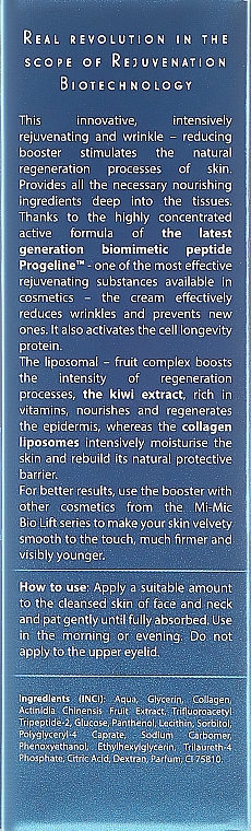 Pflegender und regenerierender Anti-Falten Gesichtsbooster mit biomimetischem Peptid - AVA Laboratorium Mi-Mic Bio Lift Booster — Bild N5