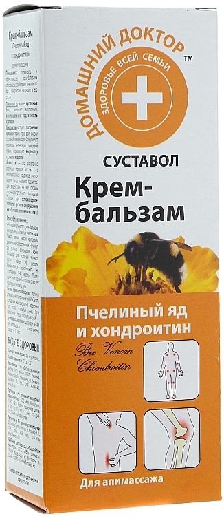 Creme-Balsam mit Bienengift und Chondroitin - Domashniy Doktor — Bild N3