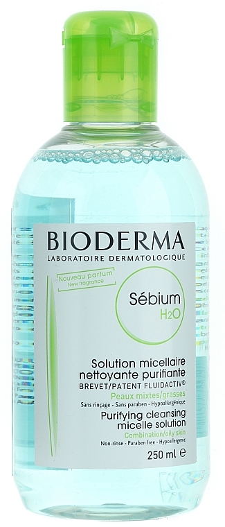 Klärendes, seboregulierendes und beruhigendes Mizellen-Reinigungswasser zum Abschminken für fettige und Mischhaut - Bioderma Sebium H2O Micellaire Solution — Foto N2