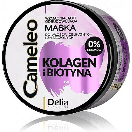 Haarmaske mit Collagen und Biotin - Delia Cameleo Collagen And Biotin Mask