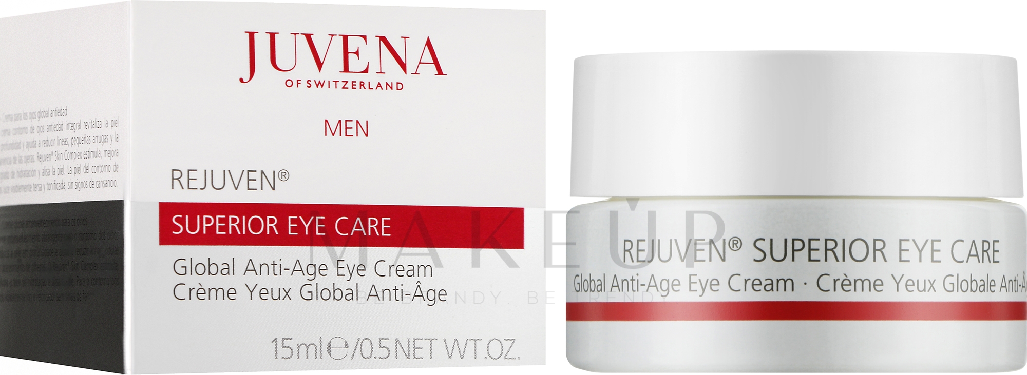 Pflegende Anti-Aging Augencreme - Juvena Rejuven Men Superior Eye Cream — Bild 15 ml