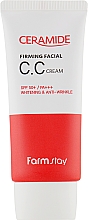 Stärkende CC-Creme für das Gesicht mit Ceramiden SPF50+ - Farmstay Ceramide Firming Facial CC Cream — Bild N2