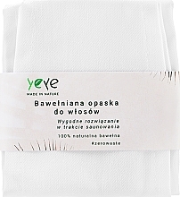 Stirnband aus Baumwolle weiß - Yeye — Bild N1