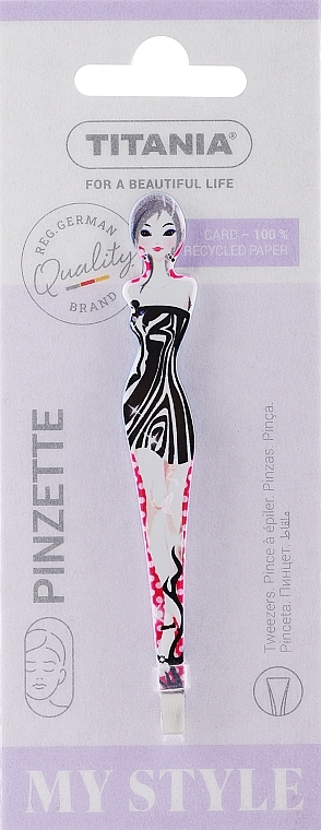 Kosmetische Pinzette blond Schwarzes Kleid - Titania Girl — Bild N1